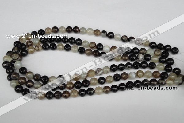 CRO85 15.5 inches 8mm round agate gemstone beads wholesale