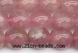 CRQ907 15 inches 10mm round Madagascar rose quartz beads