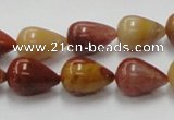 CRS06 15.5 inches 10*15mm teardrop rainbow stone beads wholesale