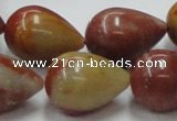 CRS08 15.5 inches 18*25mm teardrop rainbow stone beads wholesale