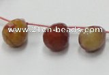 CRS09 15.5 inches 12*18mm faceted teardrop rainbow stone beads