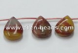 CRS10 15.5 inches 13*18mm flat teardrop rainbow stone beads