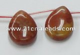 CRS11 15.5 inches 18*25mm flat teardrop rainbow stone beads