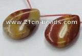 CRS12 15.5 inches 20*30mm flat teardrop rainbow stone beads