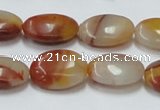 CRS17 15.5 inches 13*18mm oval rainbow stone beads wholesale