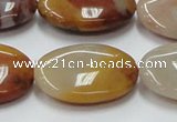 CRS19 15.5 inches 22*30mm oval rainbow stone beads wholesale