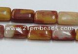 CRS20 15.5 inches 10*15mm rectangle rainbow stone beads wholesale