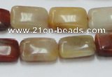 CRS21 15.5 inches 13*18mm rectangle rainbow stone beads wholesale