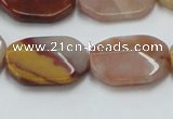 CRS23 15.5 inches 18*25mm faceted oval rainbow stone beads wholesale