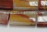 CRS25 15.5 inches 22*30mm flat column rainbow stone beads wholesale