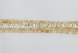 CRU665 15.5 inches 3mm faceted round golden rutilated quartz beads