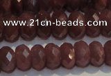 CRZ1013 15.5 inches 3*5mm faceted rondelle A- grade ruby beads