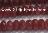 CRZ1025 15.5 inches 3*5mm faceted rondelle AA grade ruby beads