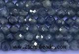CRZ1172 15 inches 3.5mm faceted round sapphire beads