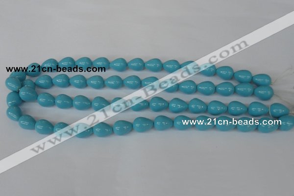 CSB105 15.5 inches 10*13mm teardrop shell pearl beads wholesale
