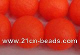 CSB1344 15.5 inches 12mm matte round shell pearl beads wholesale