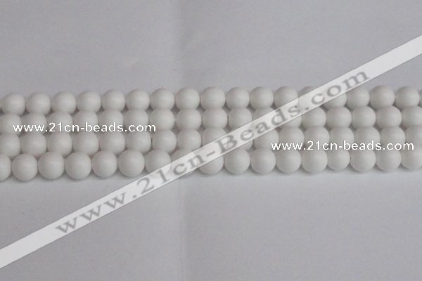CSB1353 15.5 inches 10mm matte round shell pearl beads wholesale