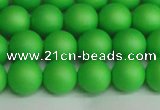 CSB1432 15.5 inches 8mm matte round shell pearl beads wholesale