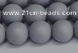 CSB1694 15.5 inches 12mm round matte shell pearl beads wholesale