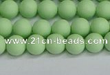 CSB1741 15.5 inches 6mm round matte shell pearl beads wholesale