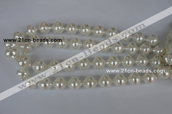 CSB175 15.5 inches 16*17mm lantern shape shell pearl beads