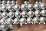 CSB2186 15.5 inches 20mm ball shell pearl beads wholesale
