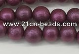CSB2251 15.5 inches 6mm round wrinkled shell pearl beads wholesale