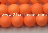 CSB2431 15.5 inches 6mm round matte wrinkled shell pearl beads