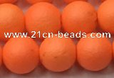 CSB2433 15.5 inches 10mm round matte wrinkled shell pearl beads