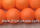 CSB2434 15.5 inches 12mm round matte wrinkled shell pearl beads