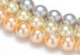 CSB34 16 inches 12mm round shell pearl beads Wholesale