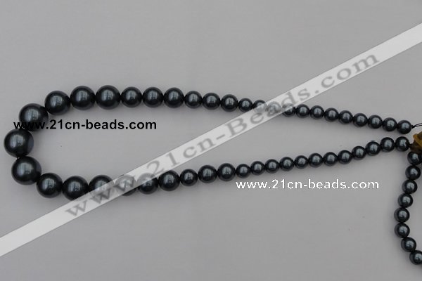 CSB405 15.5 inches 8mm - 16mm round shell pearl beads