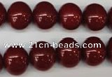 CSB811 15.5 inches 13*15mm oval shell pearl beads wholesale