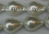 CSB875 15.5 inches 16*22mm teardrop shell pearl beads wholesale