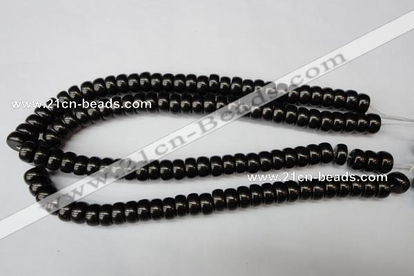 CSB903 15.5 inches 6*12mm rondelle shell pearl beads wholesale