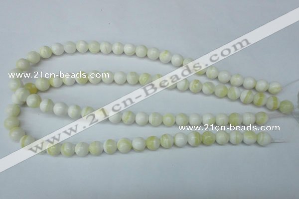 CSB953 15.5 inches 10mm round shell pearl beads wholesale