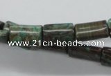 CSD21 15.5 inches 10*16mm rectangle dyed stripe jasper gemstone beads