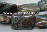 CSD32 15.5 inches 18*25mm rectangle dyed stripe jasper gemstone beads