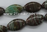 CSD82 15.5 inches 12*20mm marquise dyed stripe jasper gemstone beads