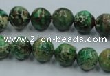 CSE221 15.5 inches 14mm round dyed natural sea sediment jasper beads