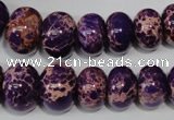 CSE303 15.5 inches 7*10mm – 15*20mm rondelle dyed sea sediment jasper beads