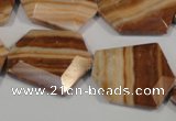 CSL86 15.5 inches 22*25mm freefrom silver leaf jasper beads wholesale