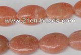 CSM35 15.5 inches 13*18mm oval salmon stone beads wholesale