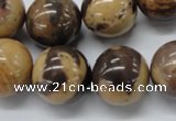 CSN17 15.5 inches 18mm round new snake skin jasper beads