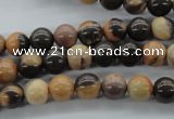 CSN20 15.5 inches 8mm round new snake skin jasper beads