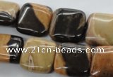 CSN25 15.5 inches 18*18mm square new snake skin jasper beads