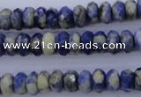 CSO33 15.5 inches 5*10mm faceted rondelle sodalite gemstone beads