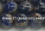 CSO833 15.5 inches 10mm round orange sodalite beads wholesale