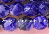 CSO850 15.5 inches 6*6mm faceted drum sodalite beads wholesale