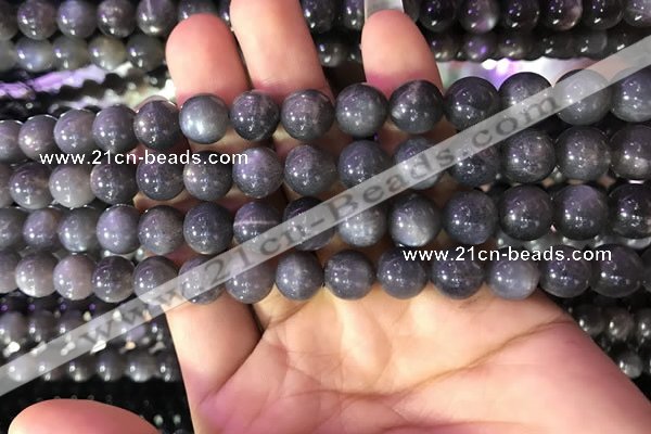 CSS317 15.5 inches 10mm round black sunstone gemstone beads